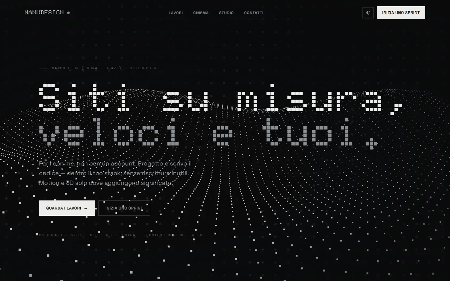 Matrice · type, motion e onda WebGL