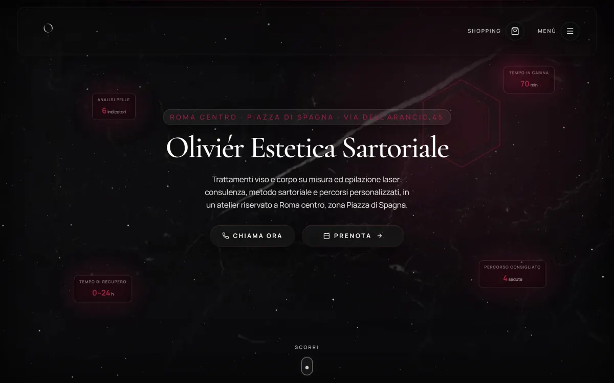 Anteprima del sito Olivier Estetica Sartoriale